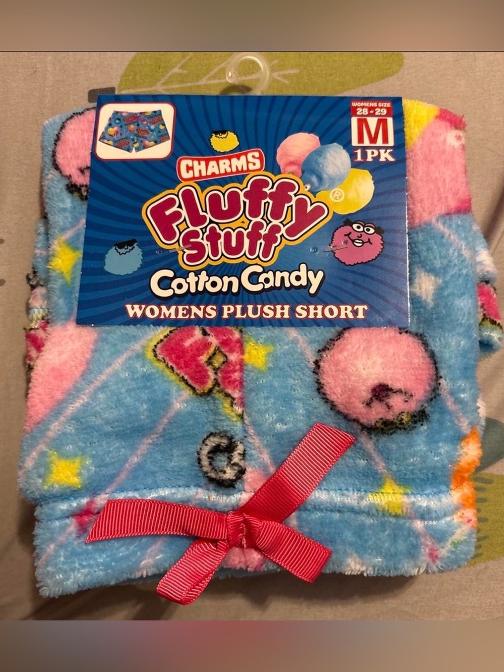 Cotton Candy✨🌸🩷🩵Women's Plush Shorts - Blue Pink Yellow